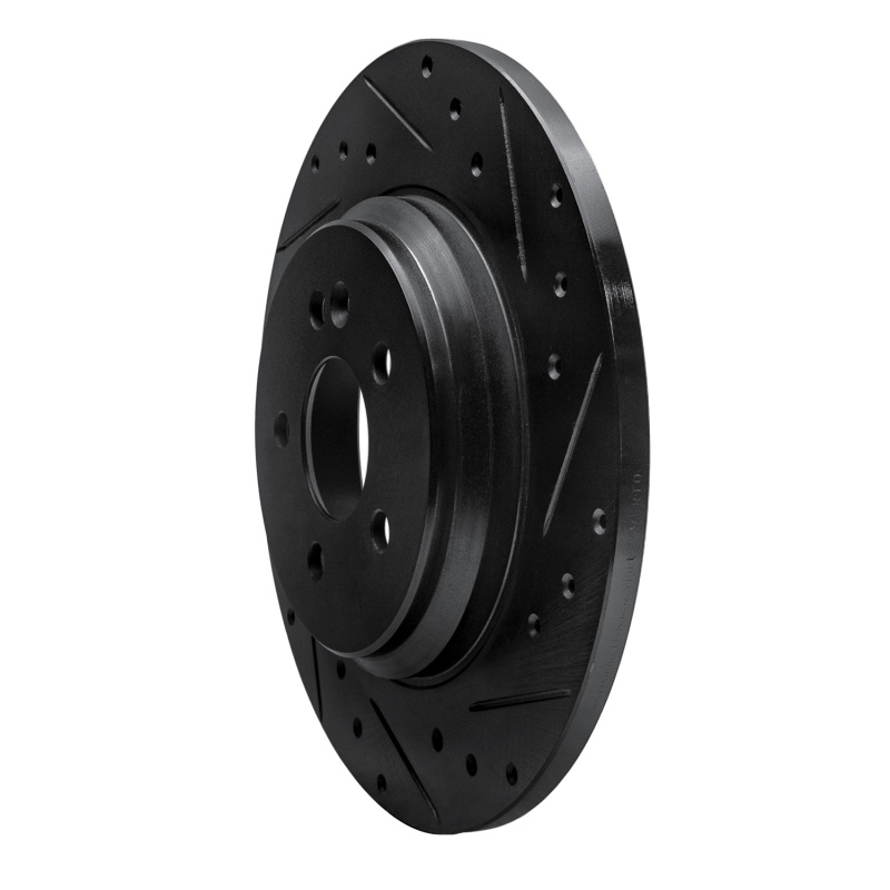 Mercedes-Benz ML500 Brake Rotor (1) - Rear Right - R1 Concepts - Drilled & Slotted - Black - `00-`05